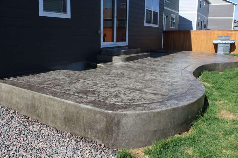Stamped Concrete Patio Installation detail